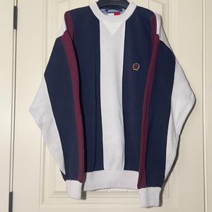TOMMY HILFIGER COLOR-BLOCKED CREWNECK SWEATER